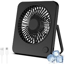 Amazon | Aecooly ミニ型USB卓上扇風機 手に持てるほどの小ささ 180